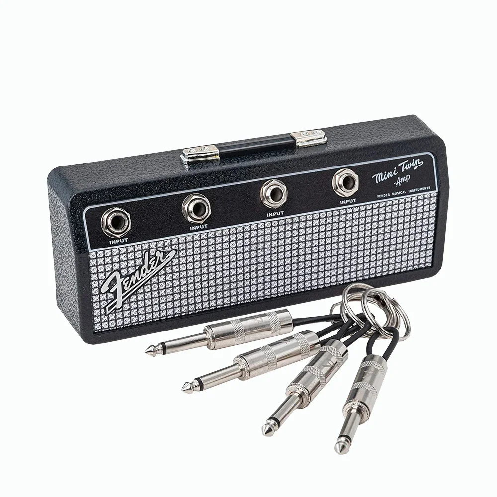 Key Holder Blues Music Storage Jack Rack Guitar Wall Keychain Vintage Amplifier Home Decoration Gift Llaveros guitar keychain