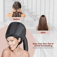 Bonnet à Capuche Souple pour Cheveux Naturels Bouclés Texturés, Soin, vaccage, Coiffage, Bouclage, Conditionnement Profond, 1 Pièce 6
