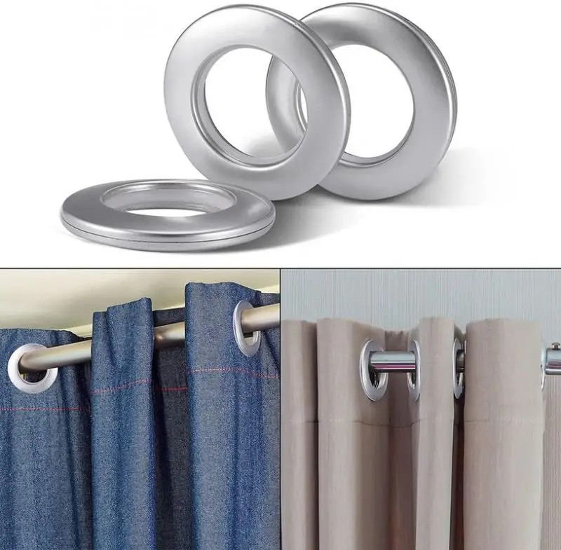 100 Pcs Curtain Buttonhole Curtains Grommets Eyelet Brass Fabric Handbag  Ring Window Accessories - AliExpress