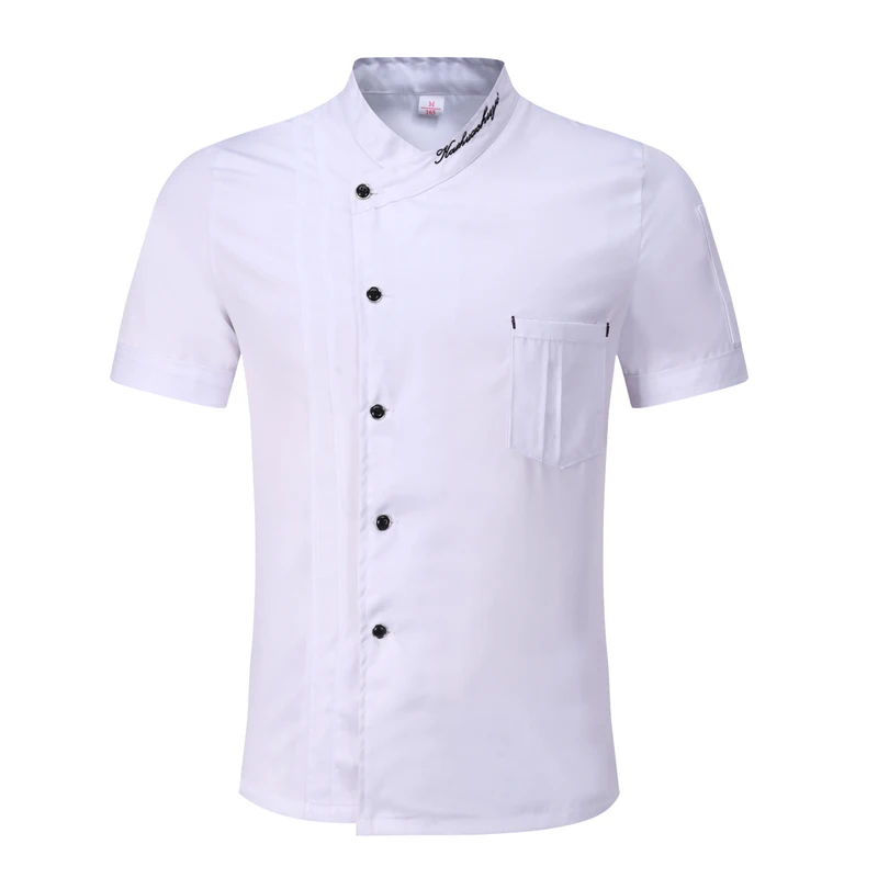 summer Chef Uniform Breathable Single-breasted Food Service Jacket Unisex Restaurant Hotel Pastry Cook Wear Work Wear Uniforms chef uniform