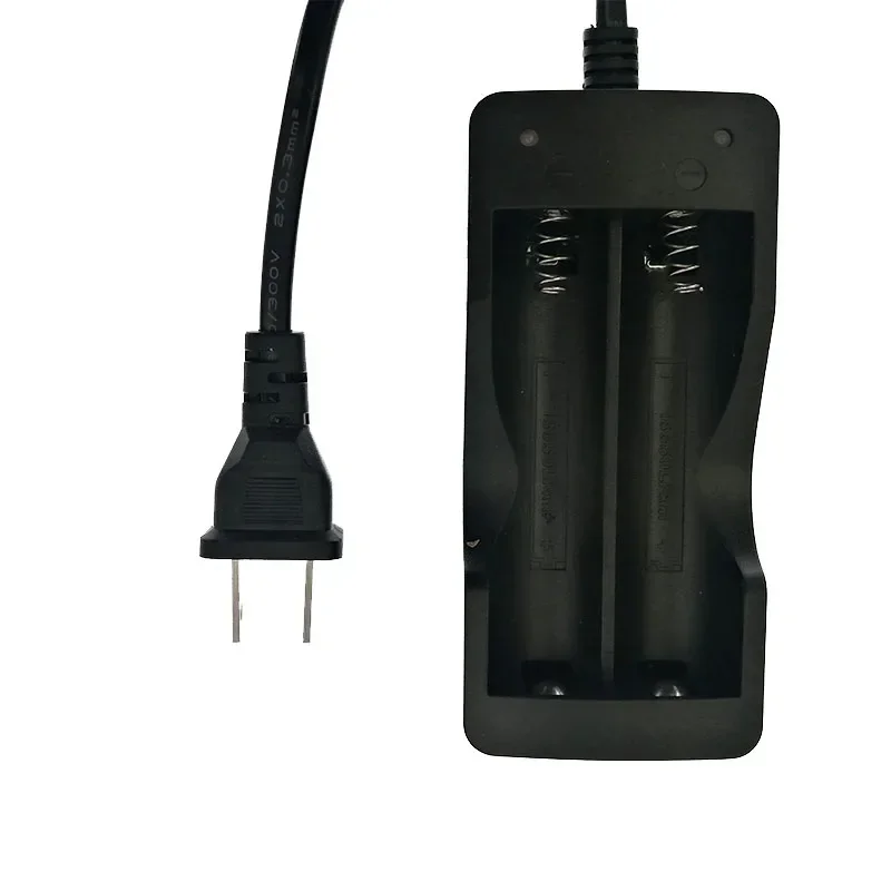 Dual Slot Smart Fast-Charging Safety Charger with US/EU Plug for Rechargeable Li-ion Batteries