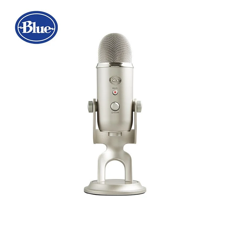 Logitech Blue Yeti USB Microphone Simple Packages for Recording and Streaming 4 Pick up Mode For PC and Mac Live Microphones 