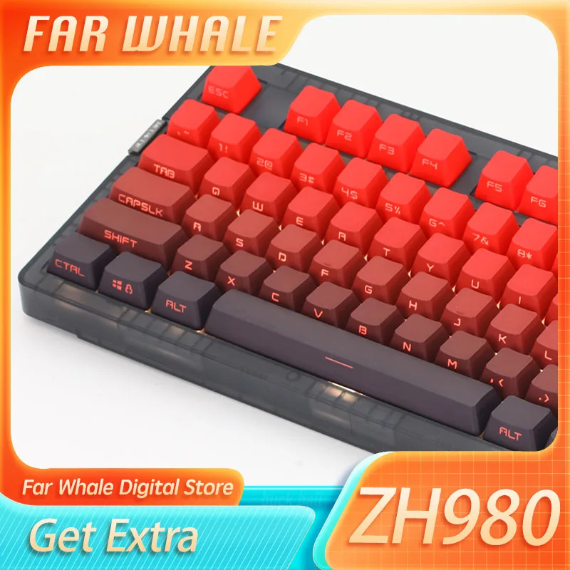 Zh980 teclado inal mbrico con 97key sideprinted teclado personalizado