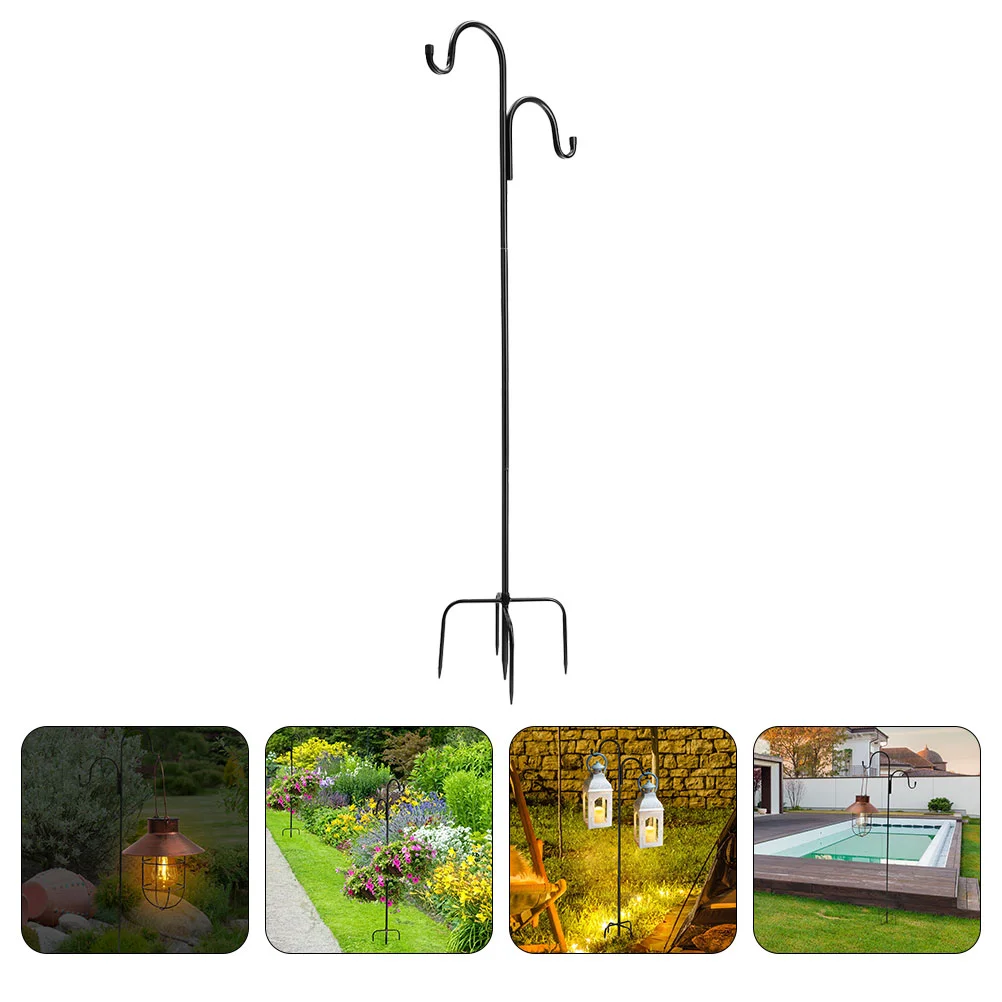 

Shepherd Hook Yard Hanging Flowerpot Shepherds Plant Storage Garden Metal Planters for Outdoors