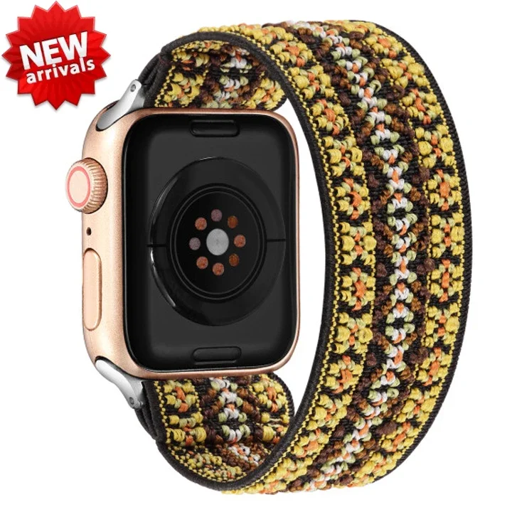 Bohemian Style Elastic Nylon Watch Band Solo Loop