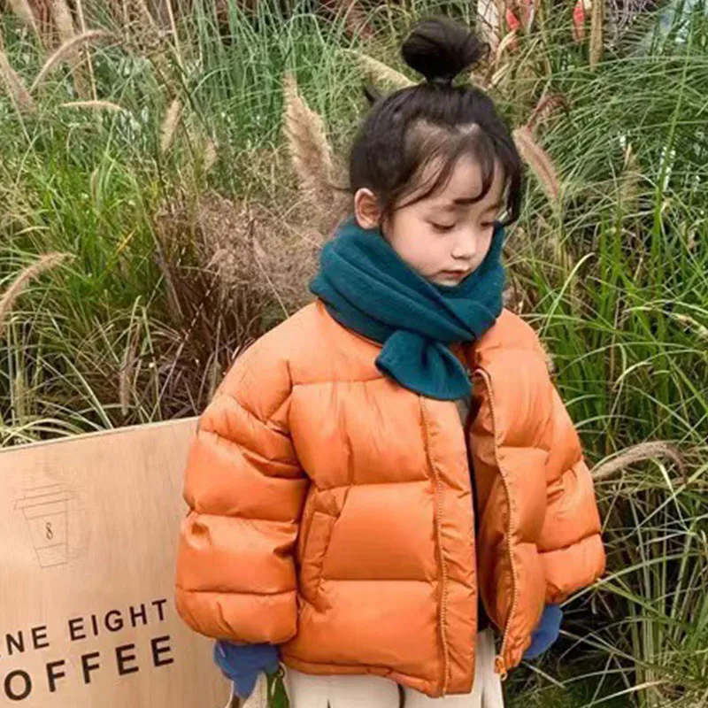 여자 코트 소년 어린이 스탠딩 칼라 다운 재킷 가을 겨울 아동 의류 화이트 오리 유행 카디건