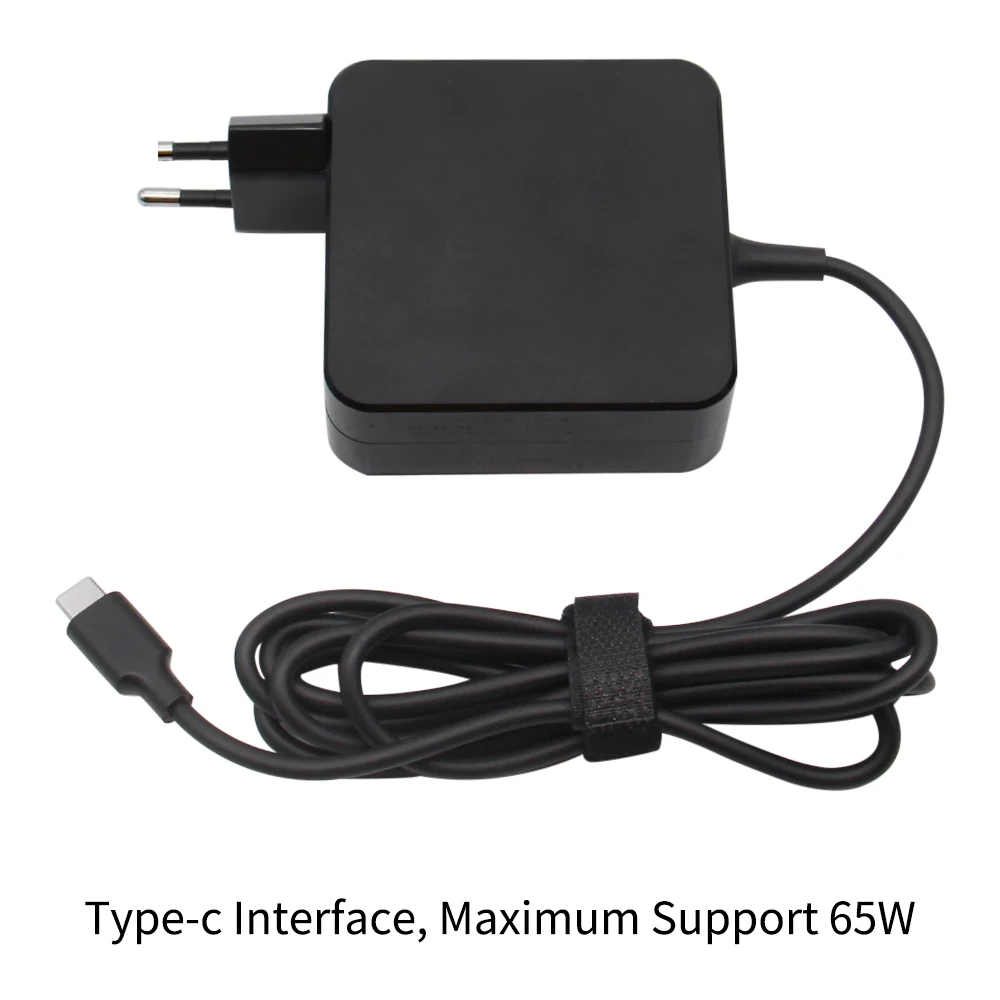 65W USB C 타입 C 휴대폰 노트북 충전기 전원 어댑터 맥북용 아수스용 레노버용 포델 파워