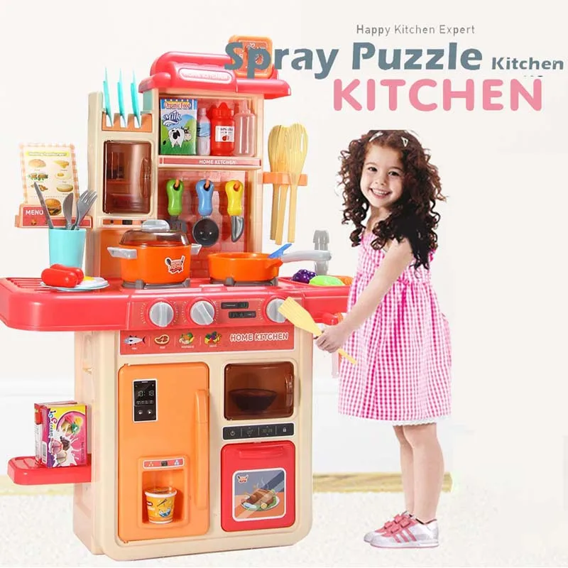 22/23 pçs jogar casa brinquedos de cozinha simulação utensílios de cozinha  educação precoce vermelho simulação cozinha casa de jogo para crianças  menina cozinhar - AliExpress