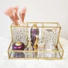 Clear Glass Makeup Brush Holder Cosmetic Storage Case Lipstick Holder Desk Organizer Cosmetic Make Up Organizer Makeup Tools 6