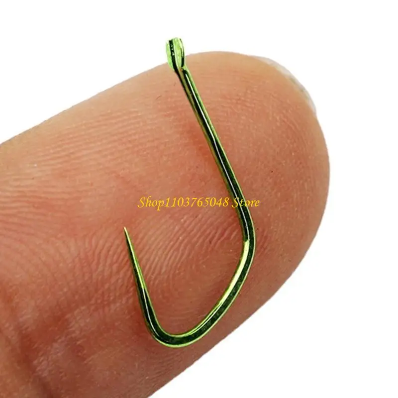 R53E 50pcs dünne Streifen Barmblöder Fischereihaken Größe Fischerkreis Haken einfach Gebrauch – Detail 1