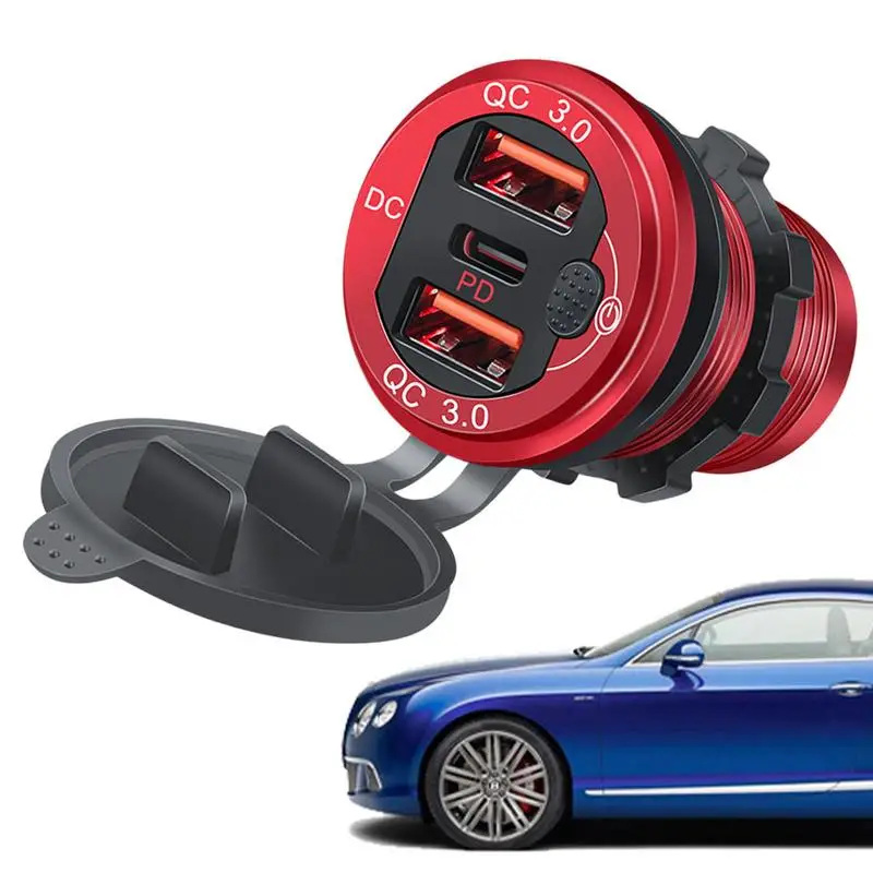 

Быстрая зарядка для автомобиля PD QC3.0, зарядное устройство для телефона с двумя USB-портами для грузовиков, быстрые зарядные устройства для планшета, ноутбука, вездехода, автомобиля, трансформера, автомобиля, RV