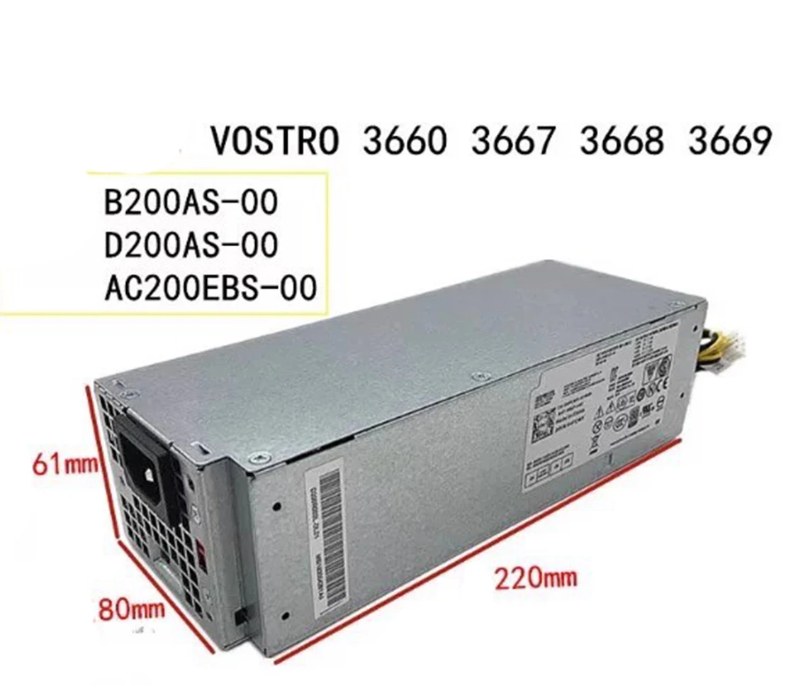 새로운 오리지널 전원 공급 장치 L200AS-00 8TVYY D200AS-00 PK64R H200EBS-00 CGFJT 6핀 + 4핀