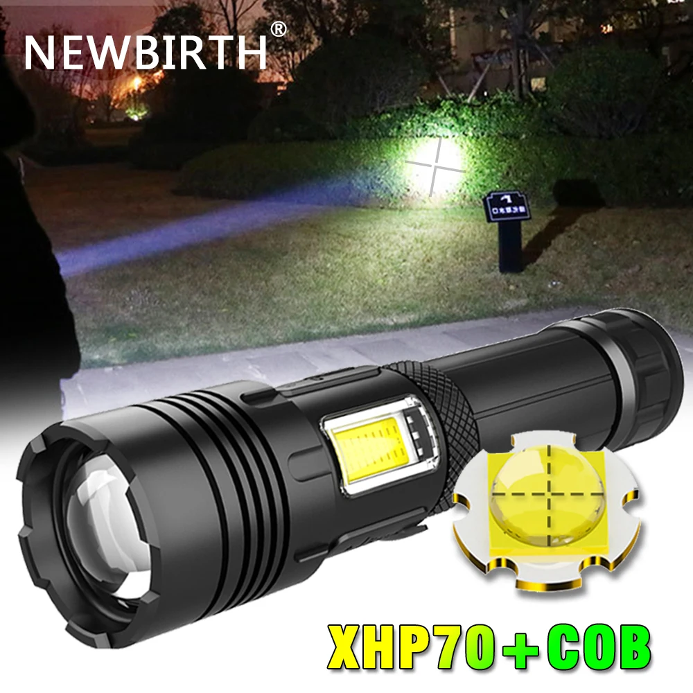 powerful led torch High Power Super Bright Led Flashlight P70 Camping Light USB Rechargeable Flashlight Waterproof Light 26650 Battery Flashlight brightest led torch