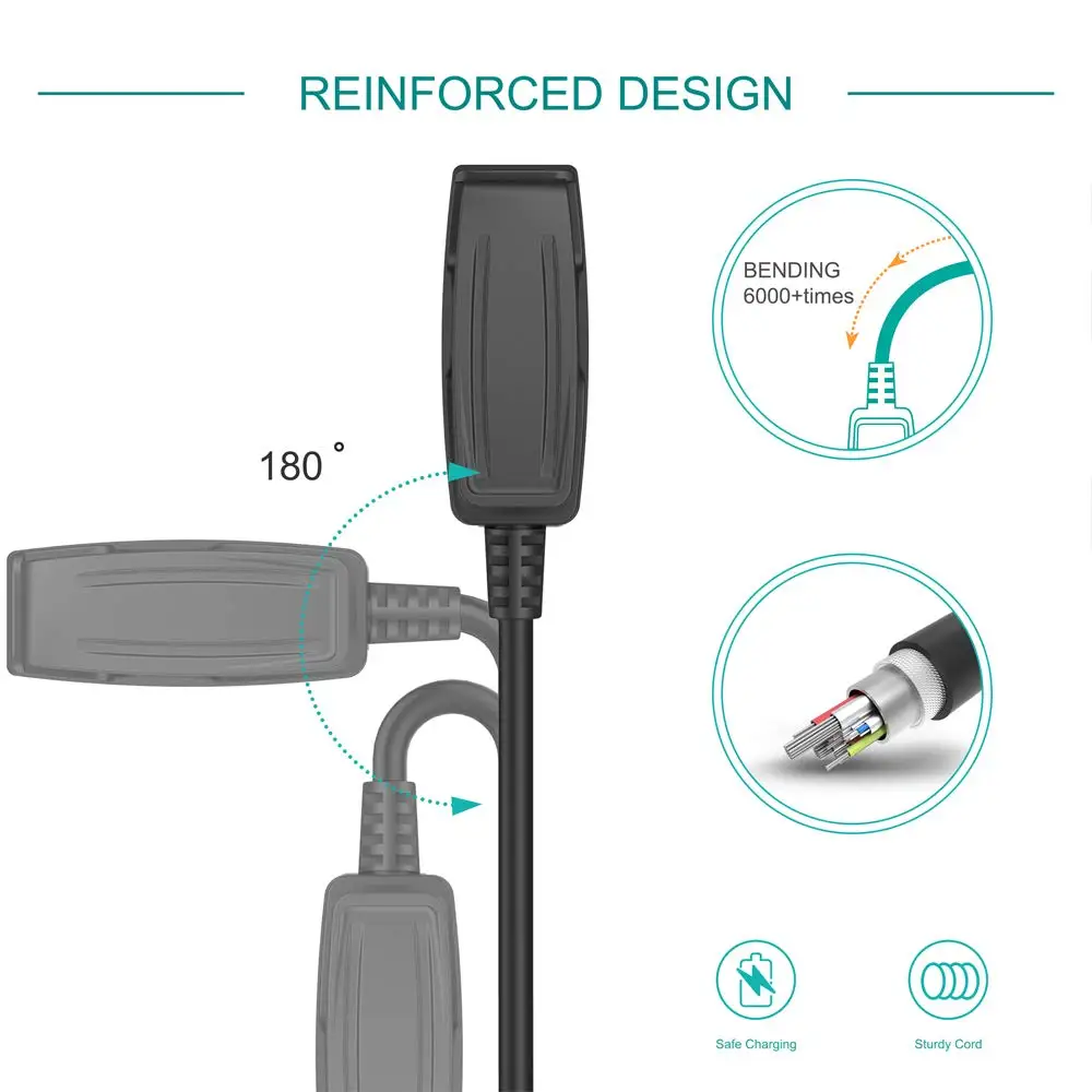 Laadkabel Data Clip Cradle Charger 5V Voor Garmin Voorloper 235 630 230 735xt 35/30 Horloge Voor Vivomove Hr/Approach S20