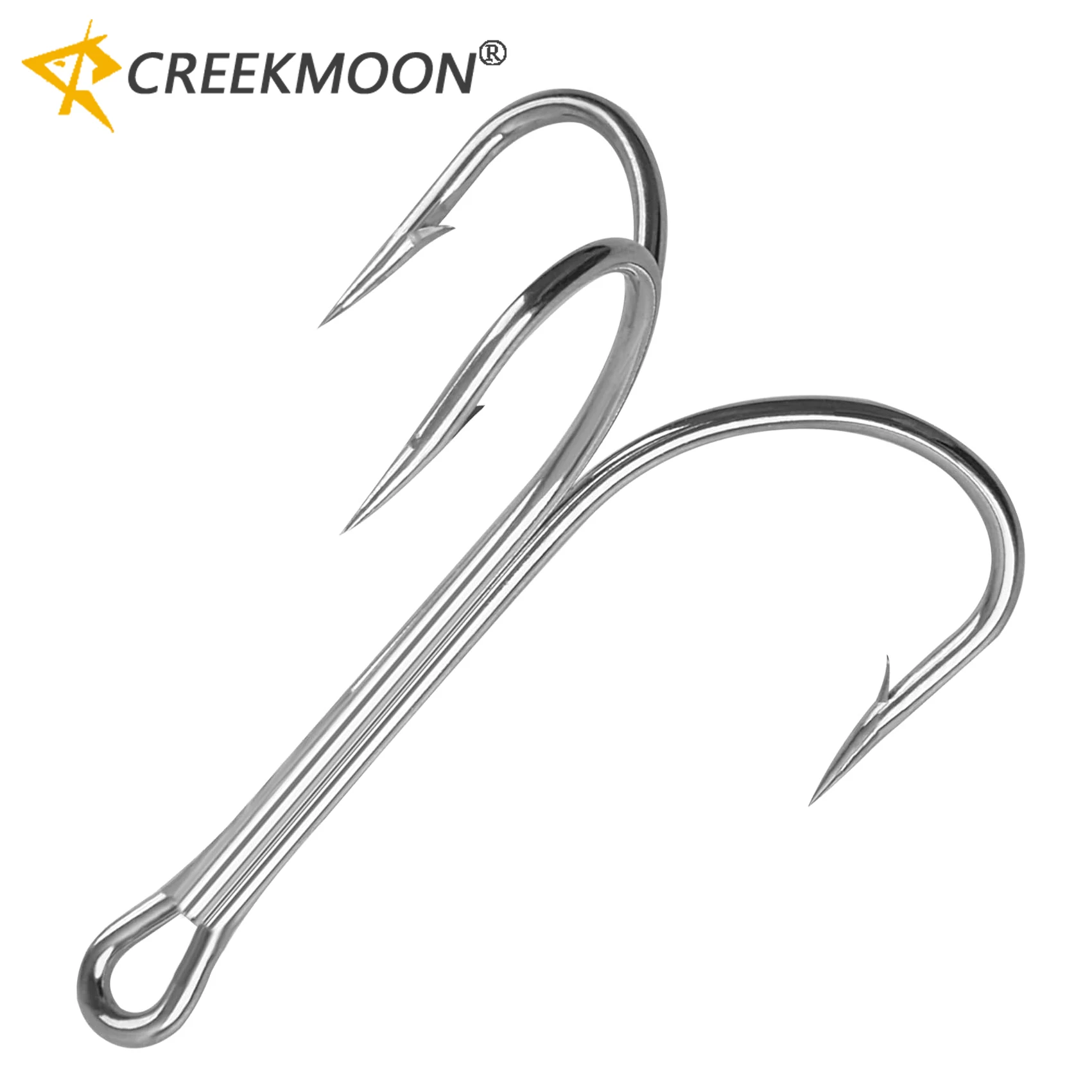 Fishing Lure Hooks Fishing Treble Hooks 4X - High Carbon Steel Triple Hooks For Salmon, Trout & Big Fish High Carbon Steel Fishing Hooks