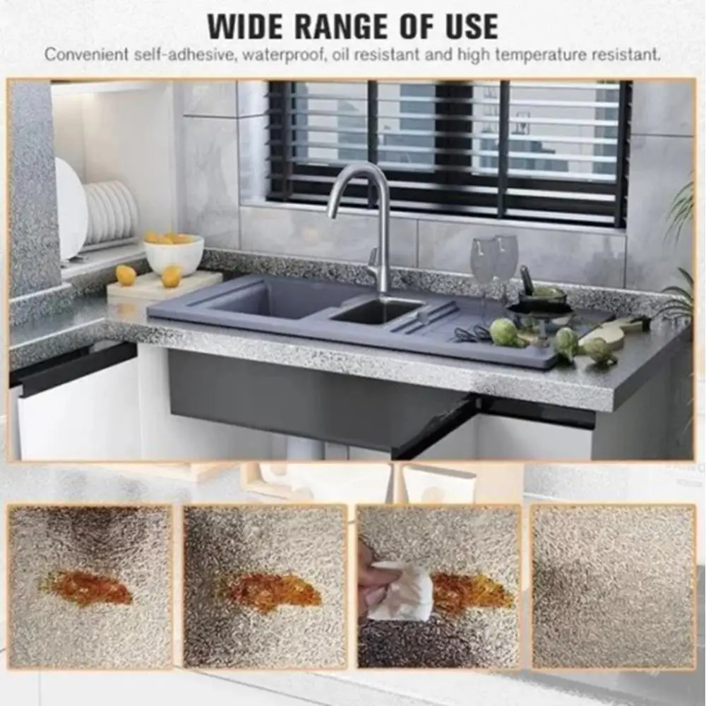 Kitchen Oil-proof Self Adhesive Stickers Stove Anti-fouling High-temperature Aluminum Foil Wallpaper Cabinet Film 40cm/60cm*1m wall stickers self adhesive stickers self adhesive wallpaper vinyl wallpaper kitchen wall sticker adhesive wallpaper oil proof film decorative tile stickers