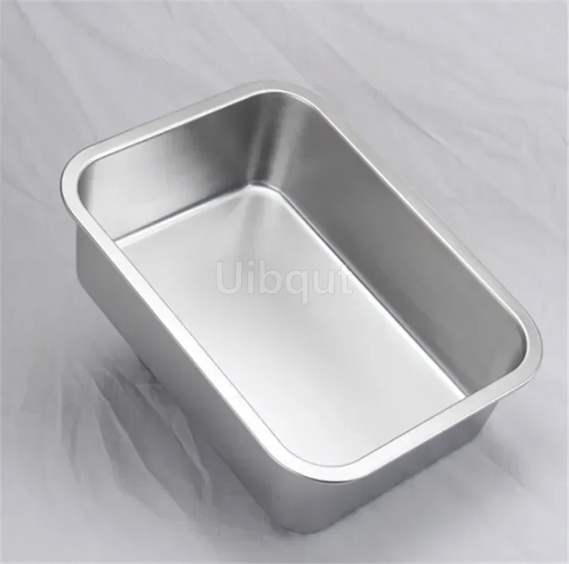 304 tray stainless steel Storage Trays leak plate hole Mesh Strainer Colander wash vegetable basin drying water filter basin lid 4