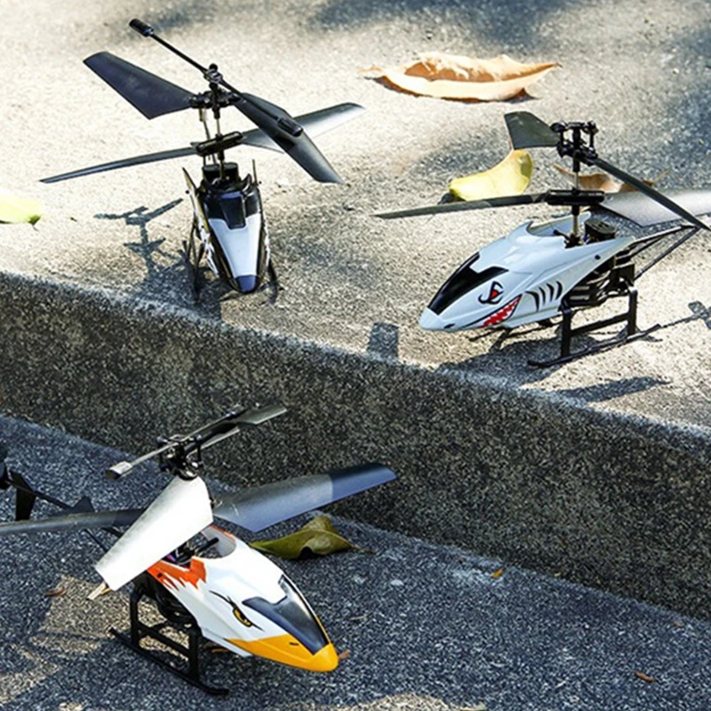 2 Channel RC Helicopter USB Rechargable Remote Control Aircraft Drone Model with LED Light Mini Helicopter for Kids Toys 5