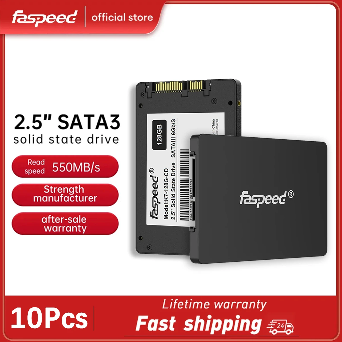 

Faspeed Sata3 SSD 1TB 2TB 128GB 256GB 512GB Hdd 2.5 Hard Disk Disc 480GB 500GB 240GB 120GB 2.5 " PC Internal Solid State Drive