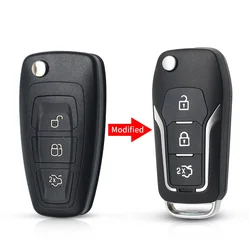 Enhanced Remote Car Key Shell Case with 3 Buttons (Model 2)
