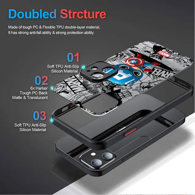 귀여운 마블 슈퍼 히어로 케이스