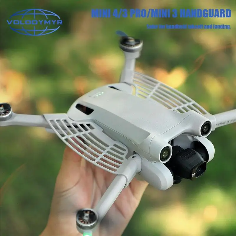 Protège-mains pour drone DJI Mini 3 Pro, Mini 3 et Mini 4 Pro, fixé sur l'hélicoptère pour protéger les doigts au décollage.