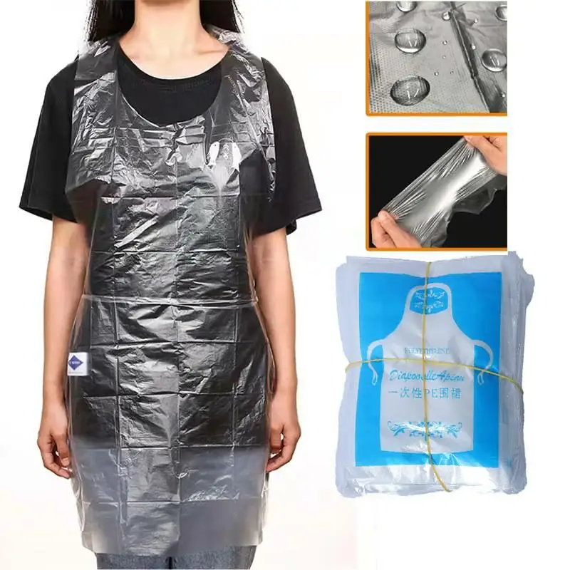 

10Pcs Disposable Aprons Independent Clear Art Waterproof for Adults Kids Painting Party Cooking Housework Picnic DIY Craft