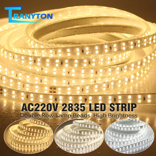 12V 24V LED Streifen Licht Wasserdicht SMD2835 120Leds/m Hohe Helle LED  Band Weiß Warm Weiß flexible Seil Lampe Hause Dekoration - AliExpress