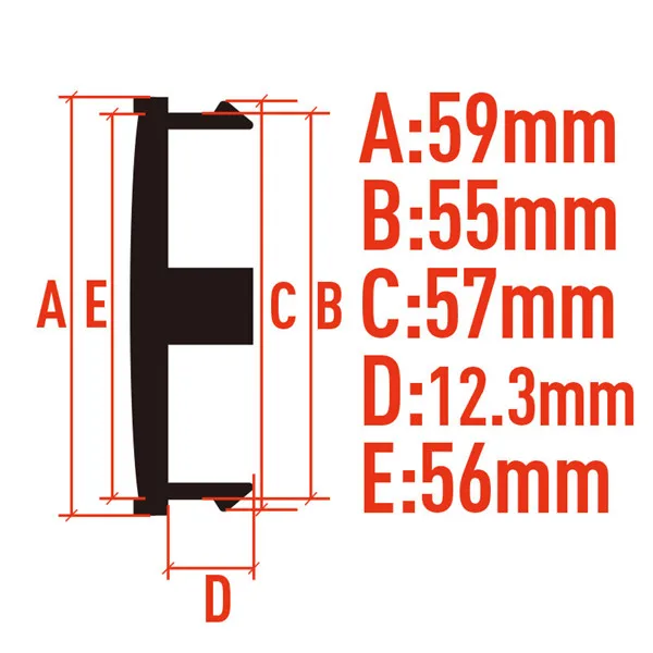 4 Coprimozzo In ABS Per Auto - Diametro Interno 56mm, Esterno 60mm - Argento, Per Cerchioni E Ruote - Foto 8