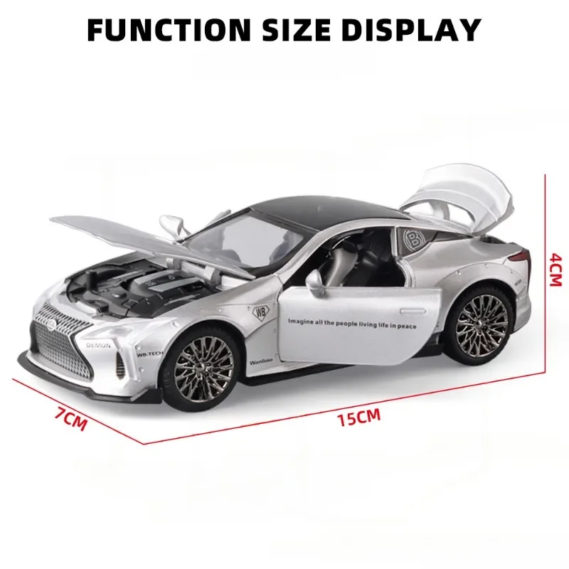 1:32 Lexus LC500 Alloy Car Model With Sound And Light Collective