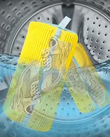 Description Picture 6 of itemWash Shoes Bag Padded Net Laundry Shoes Protector Fluffy fibers Polyester Washing Shoes Machine Laundry Bag Drying Bags