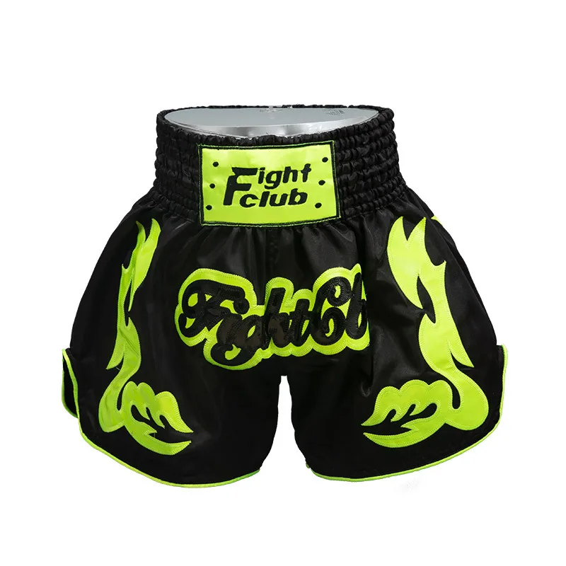 Muay Thai Shorts Kick Boxing Shorts Kids Women Men Embroidered Gym Thaiboxing Cage Fighting Kickboxing Grappling Training Pants