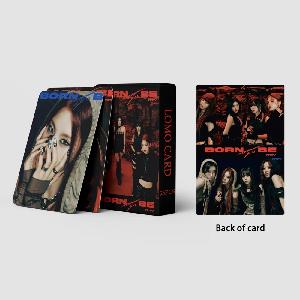XIURAN 55Pcs/Box ITZY BORN TO BE Mini Album Photocard KPOP Lomo Card (READY STOCK)