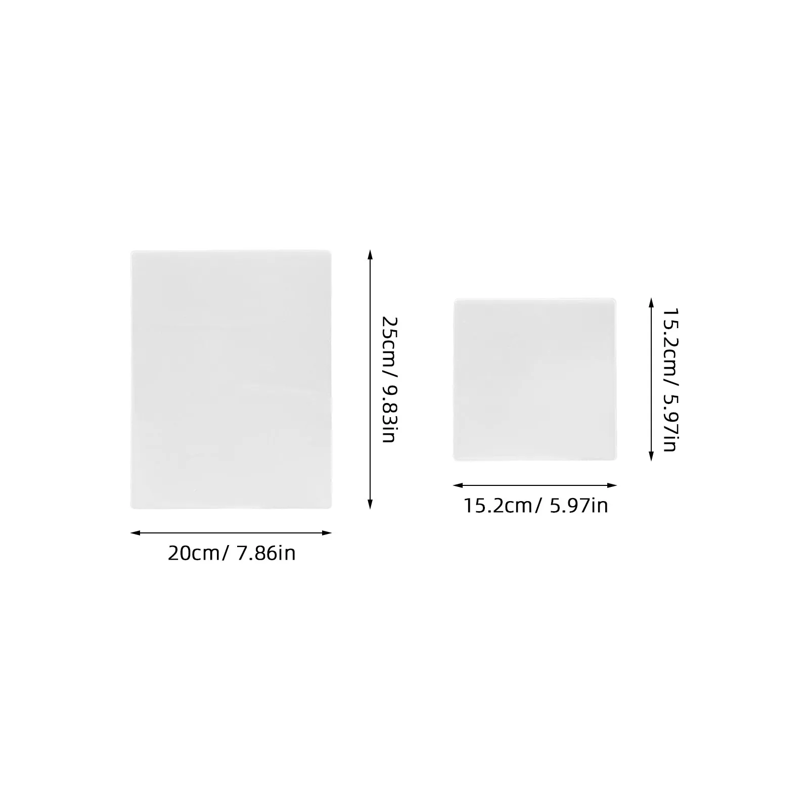 2Pcs 투명 젤 인쇄 플레이트 아트 프린트메이킹 저널링 스크랩북킹 공예 도구용 재사용 가능한 젤 패드 세트