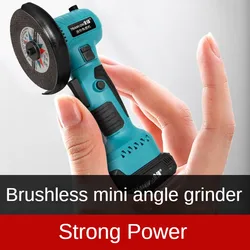 Brushless Mini Angle Grinder, Rechargeable, Large Capacity, Lithium Battery, High-Power Grinder, Portable Electric Tool