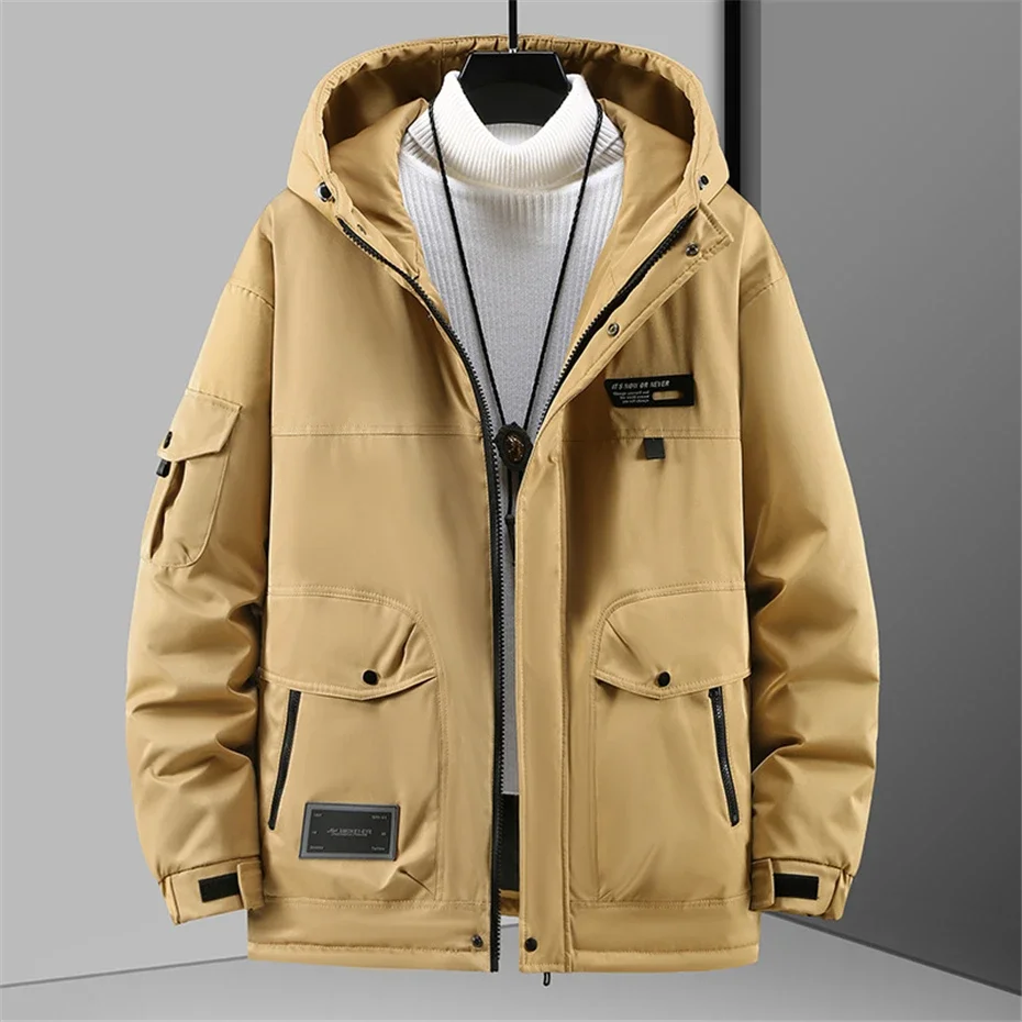 Waterproof Parkas 10XL 12XL Plus Size Winter Parkas Men Thick Jackets Hooded Coat Casual Winter Black Coat Big Size 12XL 2