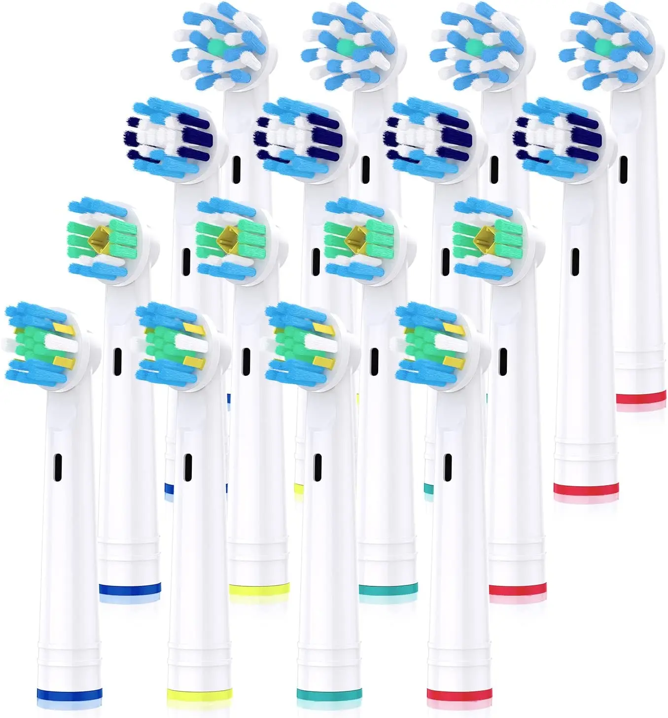 16 Pcs Toothbrush Heads for Oral B, Professional Electric Toothbrush Replacement Heads Compatible with Pro Genius and Smart oral b электрическая зубная щетка professional care 1000 d20 523 1 тип 3756