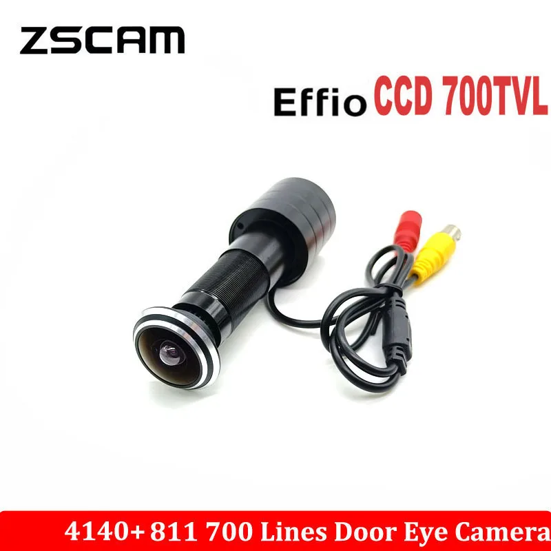 

CCTV Analog Mini Home Peephole Camera 700TVL 1/3" Effio-E CCD 4140+811\810 Wired Door Eye Hole Color Security Video Camera