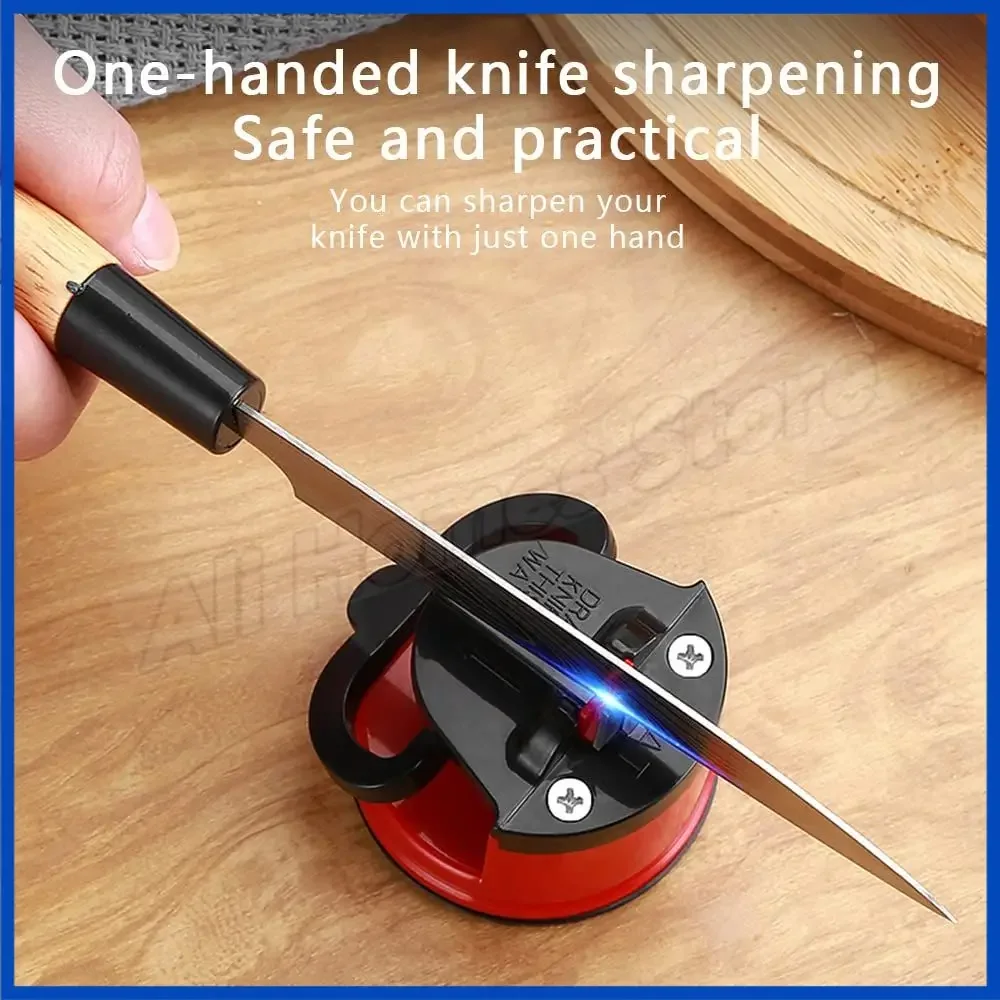 Knife Sharpeners, Mini Knife Sharpener with Suction Base, Pocket Knife  Sharpeners Suitable for Most Blade Types, Small Knife Sharpener for  Kitchen