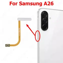 Enhanced Fingerprint Sensor Flex Cable with Power Button Functionality (A26 White)