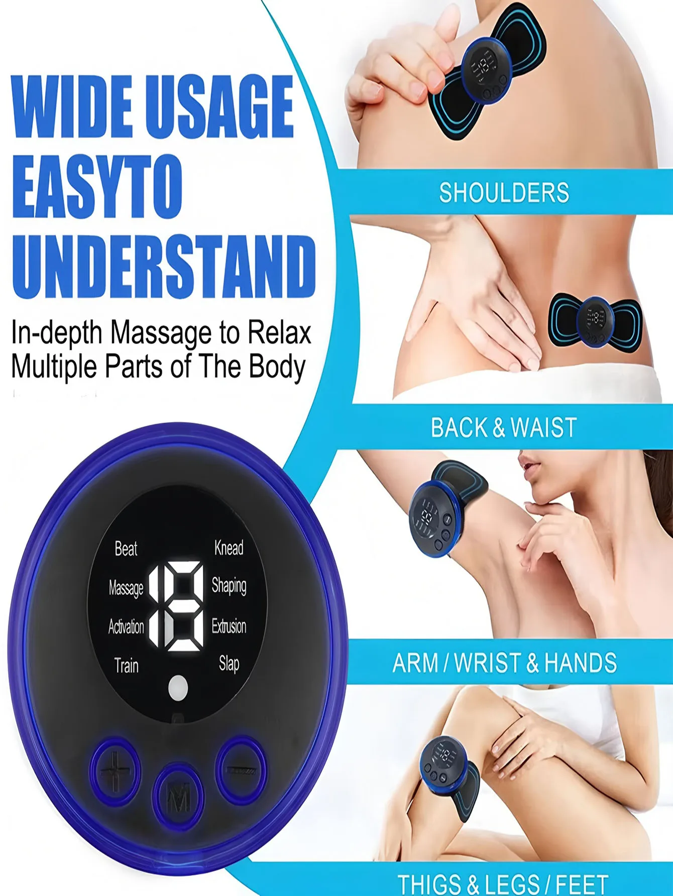 Electric Body Massager Kit for Whole Body Relaxation