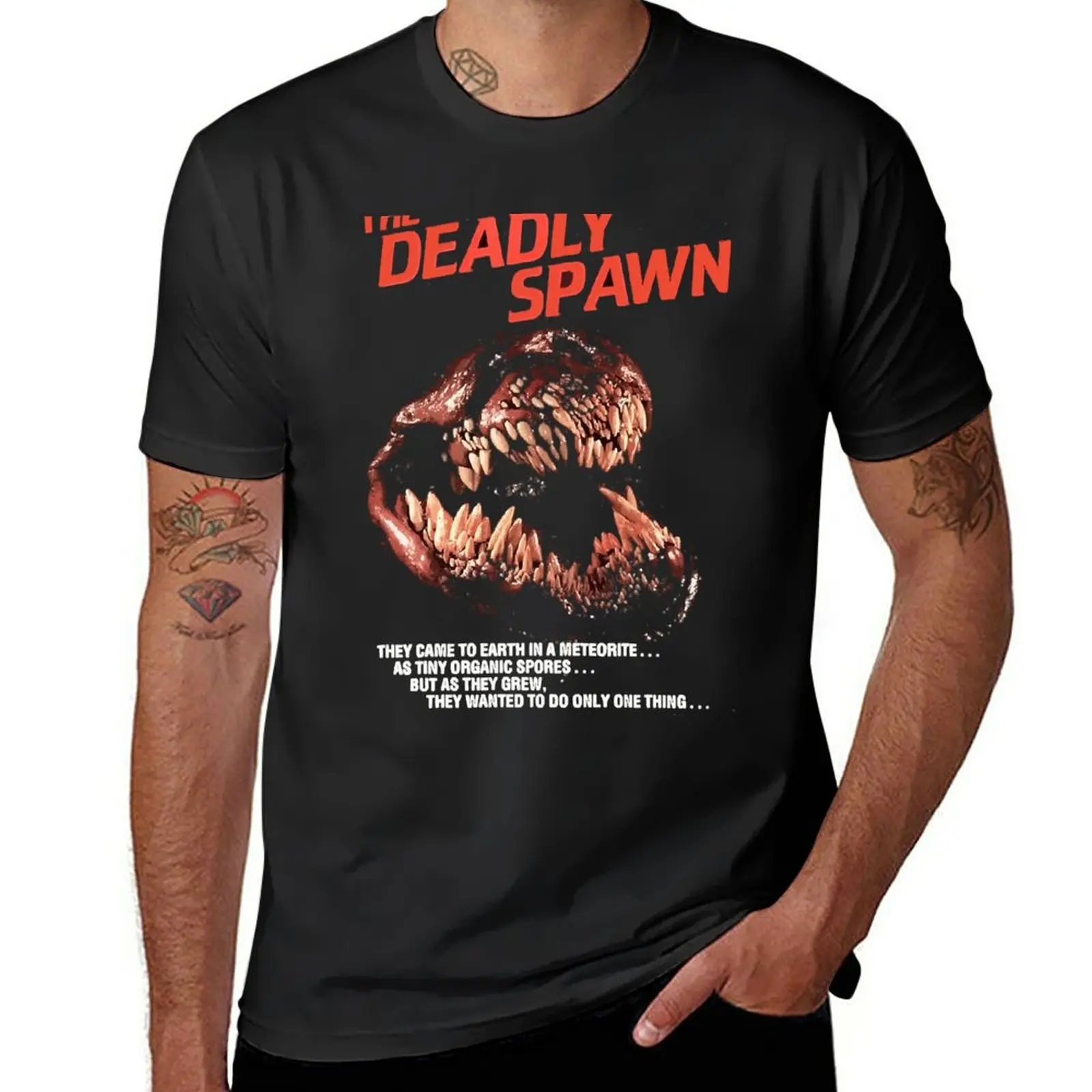 

New The Deadly Spawn T-Shirt boys animal print shirt plus size tops blank t shirts Short sleeve tee T-shirts for men cotton
