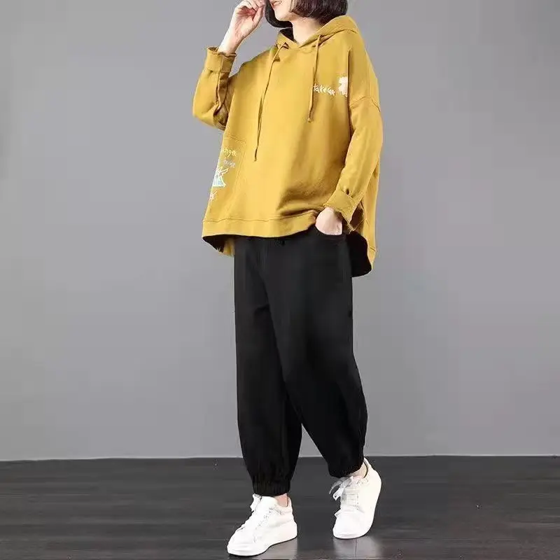 

5XL Women's Autumn Winter Suits Fleece Pullover Sweat Sets Two Piece Sets Tracksuits Femals Outfits 2 Piece Casual Outfits XC125