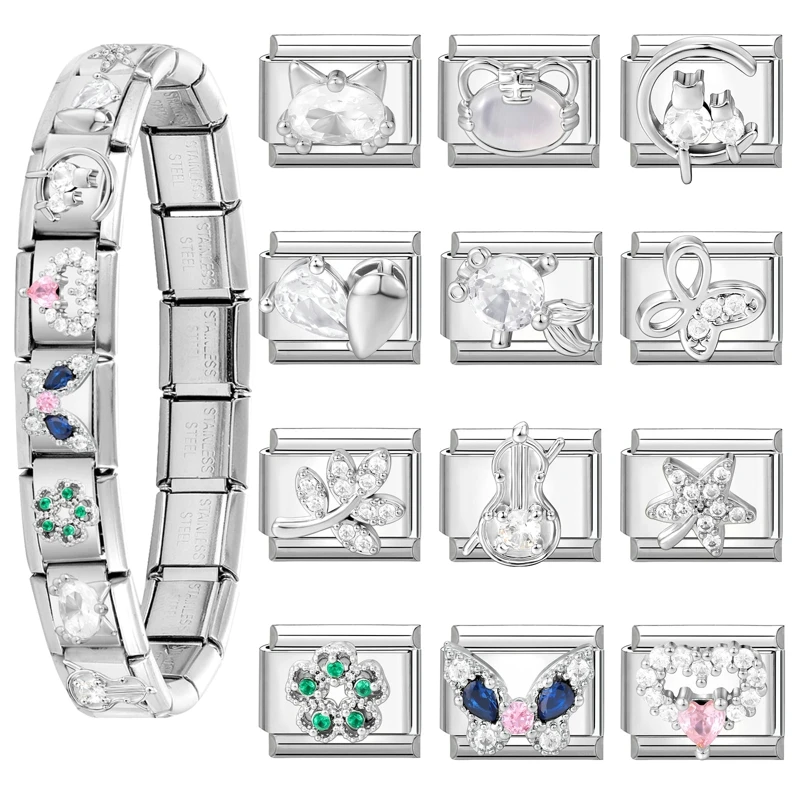 Shiny Y2K Zircon Bracelet Women DIY Making Gifts