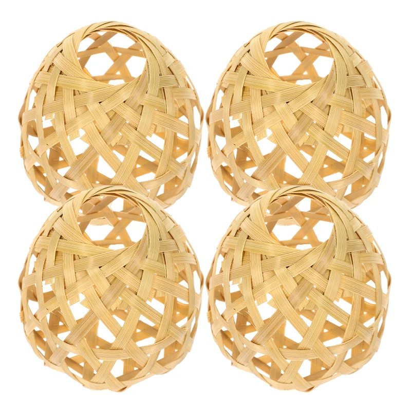 Description Picture 4 of itemWoven Bamboo Lamp Shade Chandelier Mini Globe Ceiling Light Covers Light Rattan Ceiling Fan Bulb Ceiling Ceiling