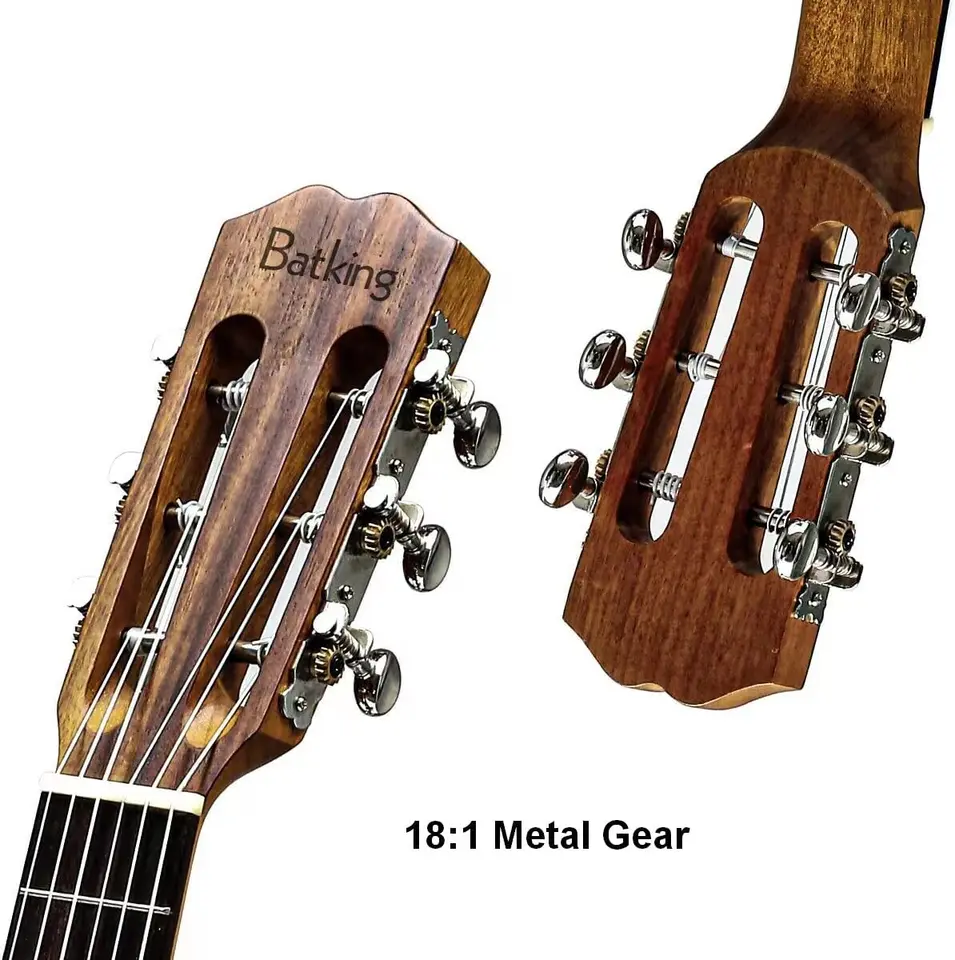 Batking Guitars Batking Guitalele Left Hand 28 Inch Acoustic 6 Strings Electric B 949364