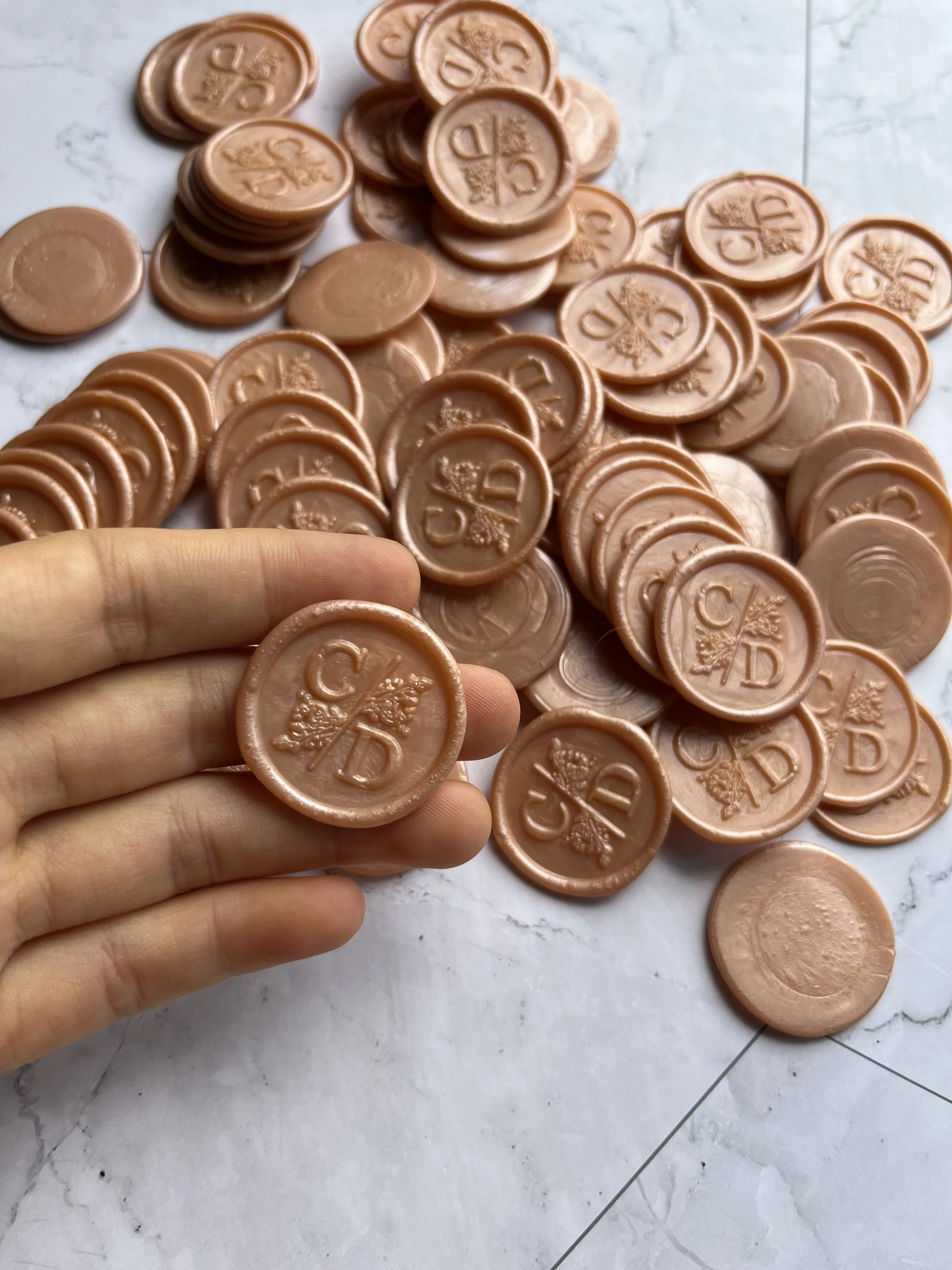 personalized monogram Self Adhesive Wax Sealswedding invitation wax