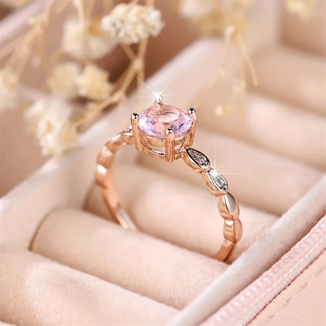 Wedding Band Rose Gold Diamond Engagement Rings Tiffany Rings