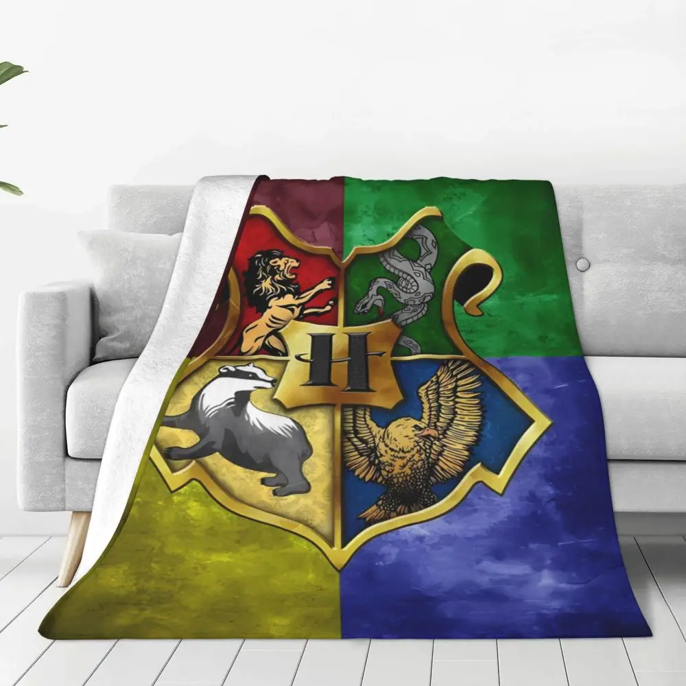Description Picture 5 of itemWarm Blanket Travel Harrys Potters Throw Blanket Flannel Bedspread For Couch Bed Fashion Sofa Bed Cover