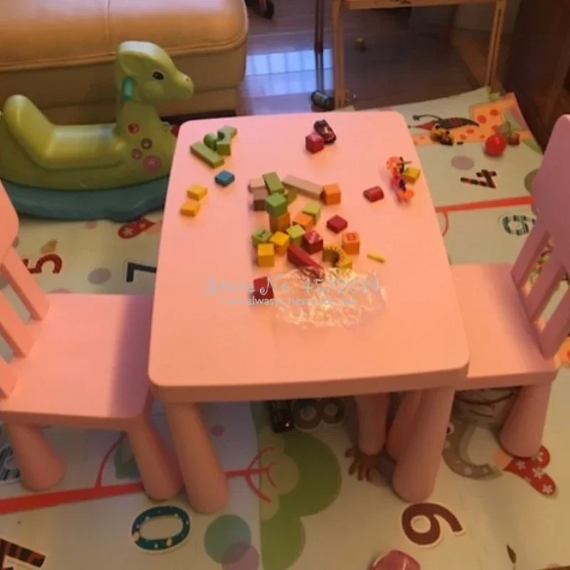 Durable Kids' Table Set-Kindergarten Children's Tables and Chairs, Thickened Baby Learning Toy Table, Sturdy Furniture